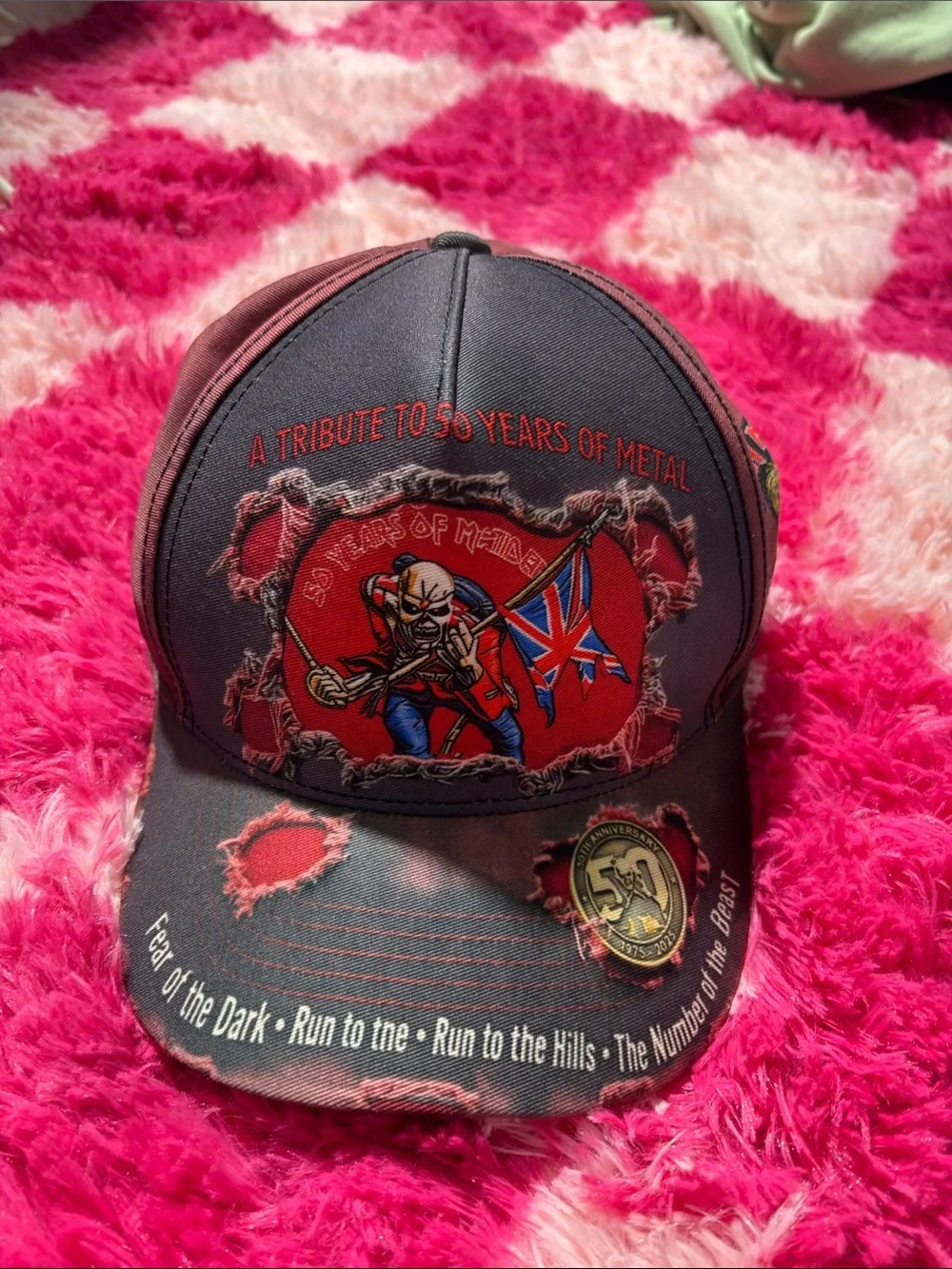 Metal tribute hat